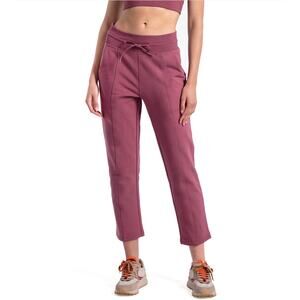 Lole Easy Crop Lounge Pants Sz S New $90 Thistle Berry Pink Pull-On Sweatpants